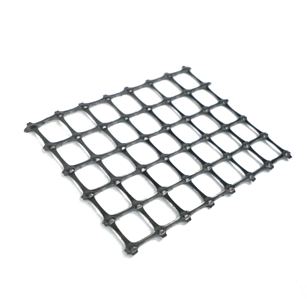 Наклон почвы ISO фабрики огораживает решетку гравия Geogrid 50-50kn высокопрочного полиэстера подкрепления черную