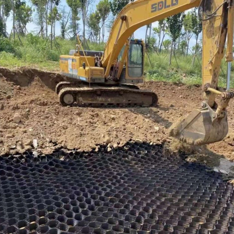 Земная клетка Geocell Geo HDPE стабилизатора гравия подъездной дороги решетки гравия клетчатой системы повышения