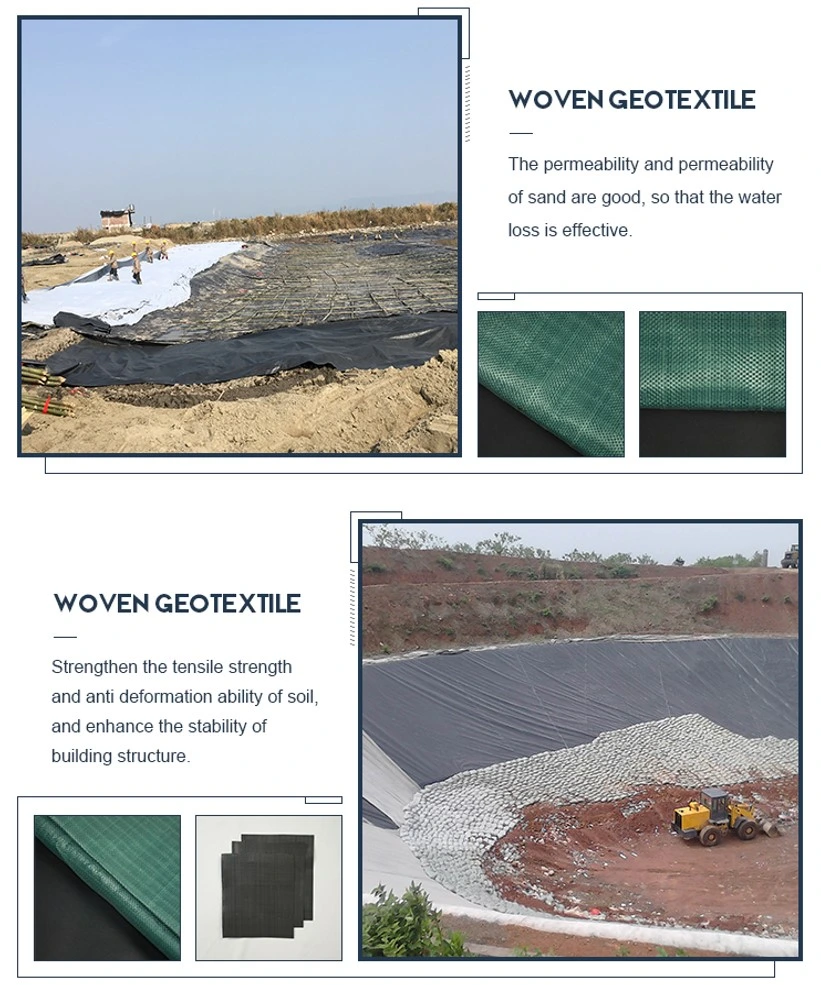 Аттестованный сплетенный Geotextile стабилизации ткани сплетенный PP для подкрепления почвы