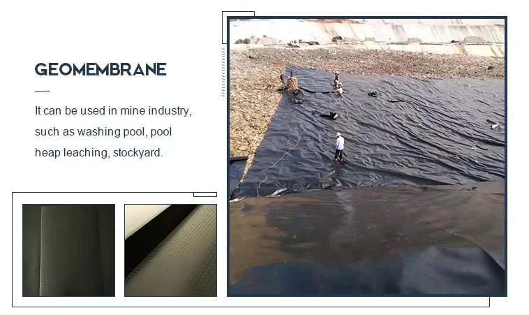 Противопроницаемость водонепроницаемая геомембрана HDPE 0,2 мм - 2,5 мм для свалок 6