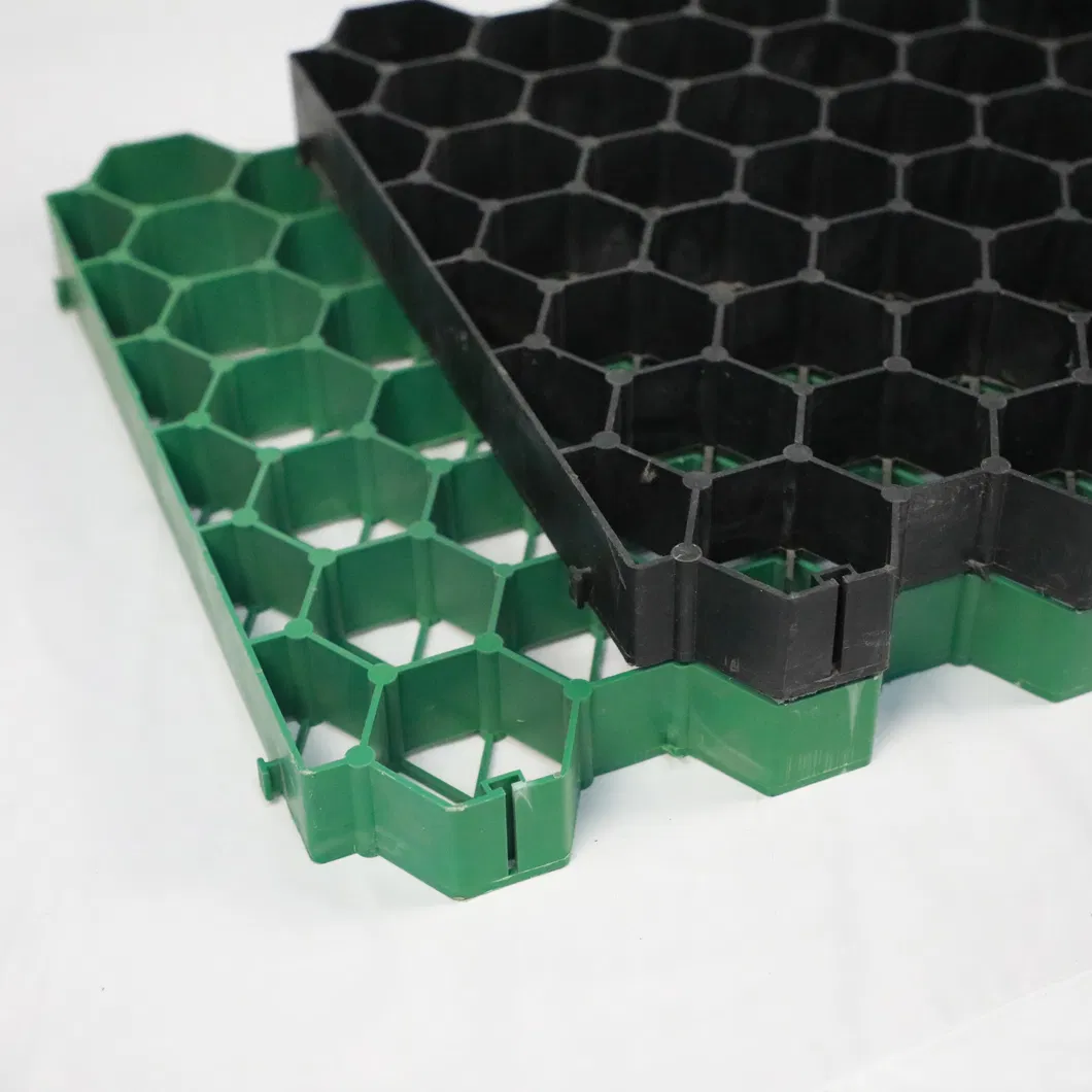 HDPE Пластмассовая травянистая стабилизаторная решетка для парковочных площадок Наружная крыша Садовые проницаемые мостовые перекрытия 1