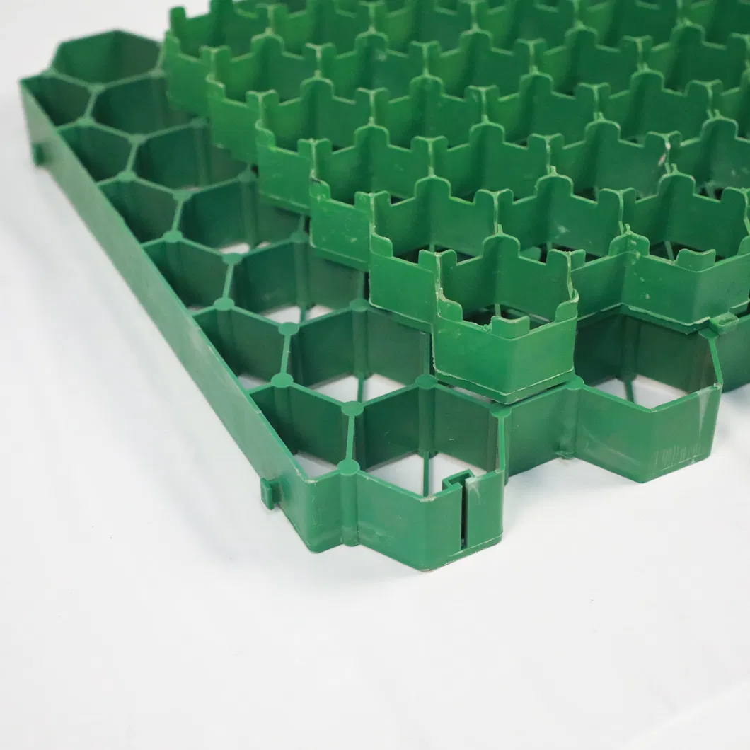 HDPE Пластмассовая травянистая стабилизаторная решетка для парковочных площадок Наружная крыша Садовые проницаемые мостовые перекрытия 3