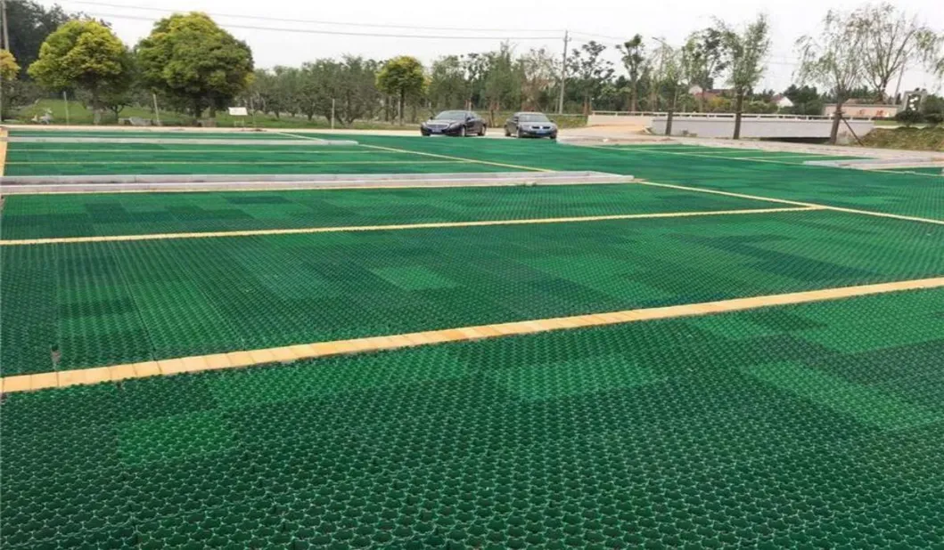 HDPE Пластмассовая травянистая стабилизаторная решетка для парковочных площадок Наружная крыша Садовые проницаемые мостовые перекрытия 13