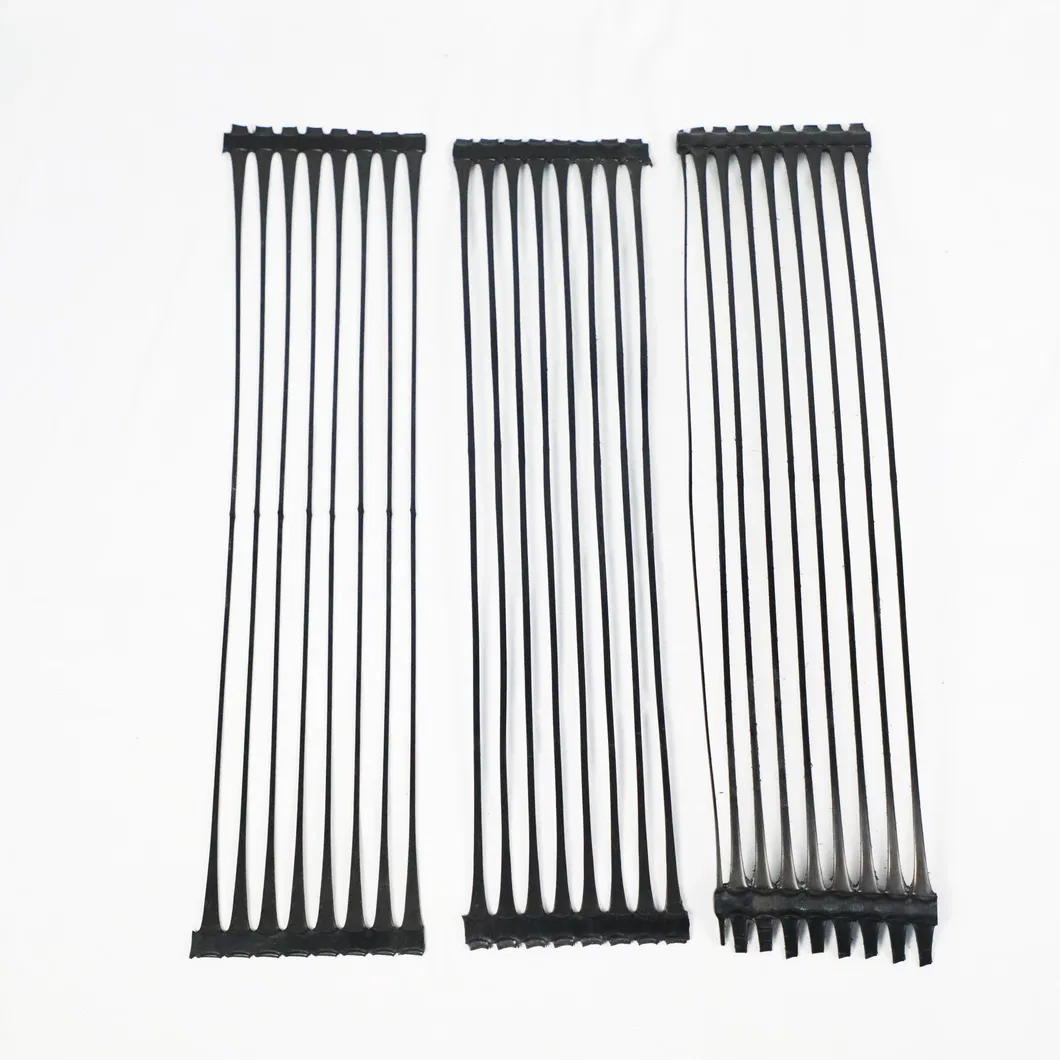 PP Uniaxial Plastic Geogrid PE One-Way Geogrid Uniaxial Polyester Geogrid Price Gravle Grid Ground Stabilizer for Soil Reinforcement