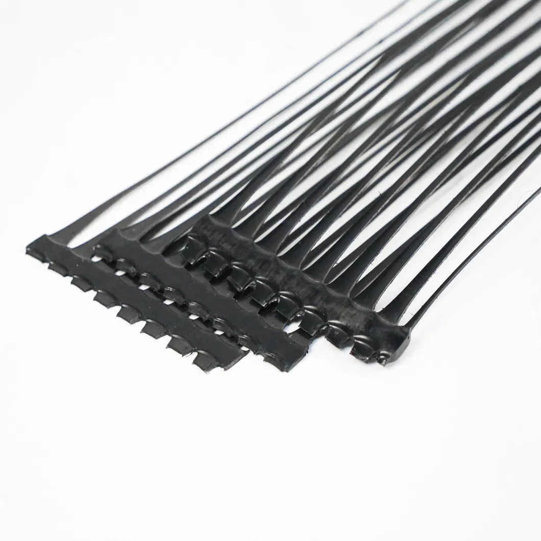 PP Uniaxial Plastic Geogrid PE One-Way Geogrid Uniaxial Polyester Geogrid Price Gravle Grid Ground Stabilizer for Soil Reinforcement