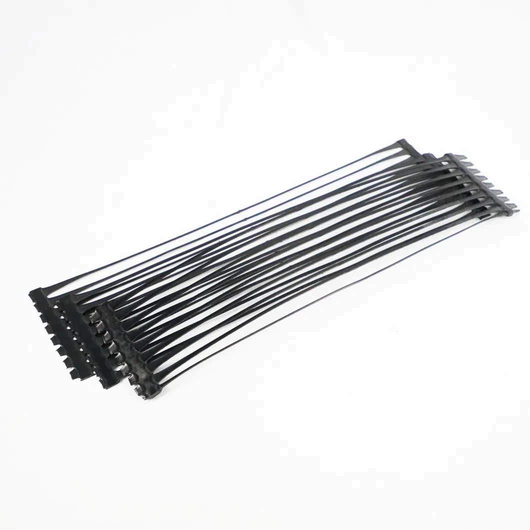 PP Uniaxial Plastic Geogrid PE One-Way Geogrid Uniaxial Polyester Geogrid Price Gravle Grid Ground Stabilizer for Soil Reinforcement