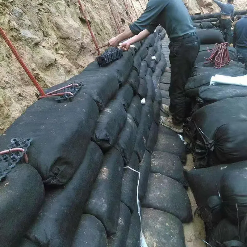 Промышленный 40*80 см Геотекстиль Geobag для защиты от склонов автомагистралей Геотекстиль Geobag Залесение Посадка травы Контроль наводнений Геотекстиль Geobag 7