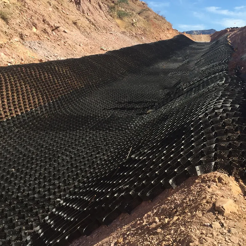 Пластиковая дорожная решетка по стандарту ASTM, гравий, сотовый HDPE геоячейка для армирования подпорных стен, защиты откосов, подъездных путей, геоячейка для борьбы с эрозией 3