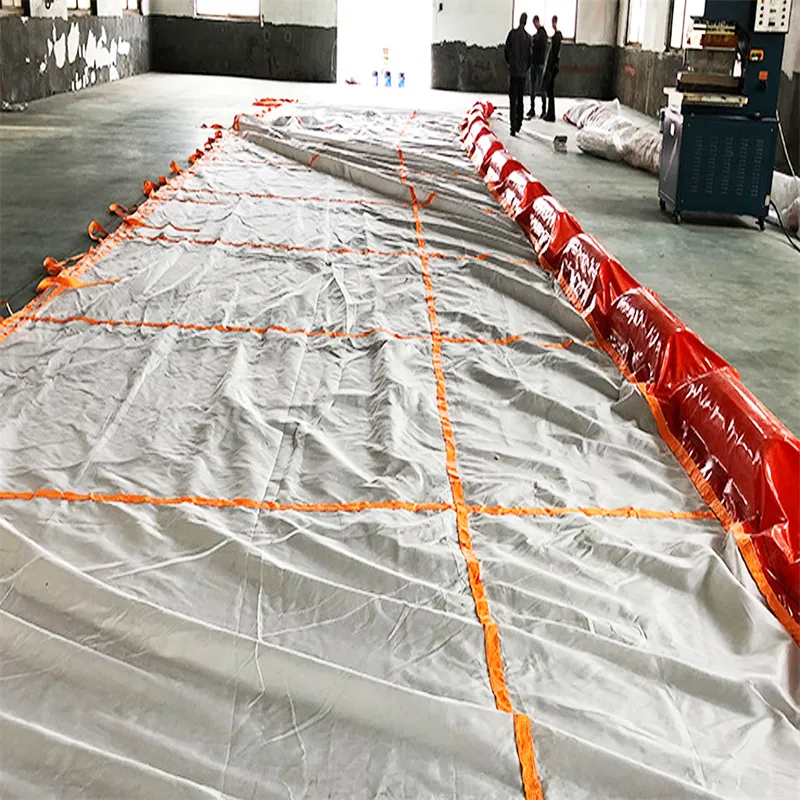 ПВХ плавучий плавучий занавес для удержания бума экологически чистый масляный пролив бума плавучий плавучий занавес для водных условий 5