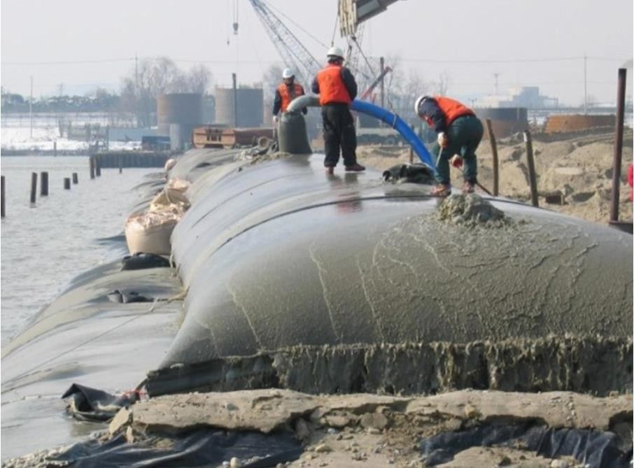 Сплетенный полипропиленом фильтр сумок 7.5x10ft Geotube Geotextile Dewatering