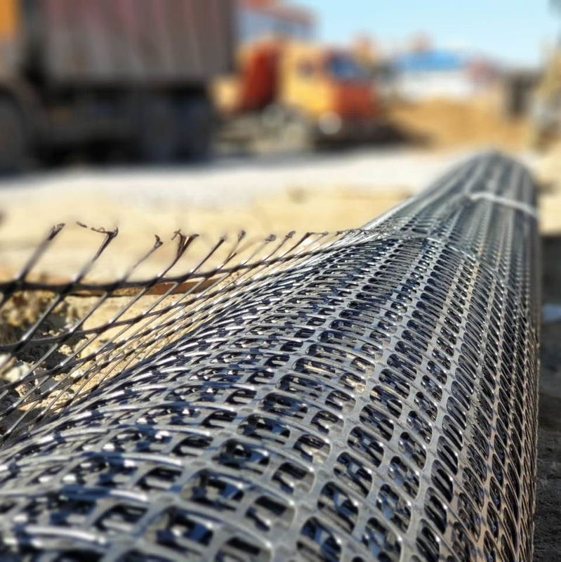 Высокопрочный полиэстер Geogrid для базальных обваловок и подкрепления стен наклона почвы