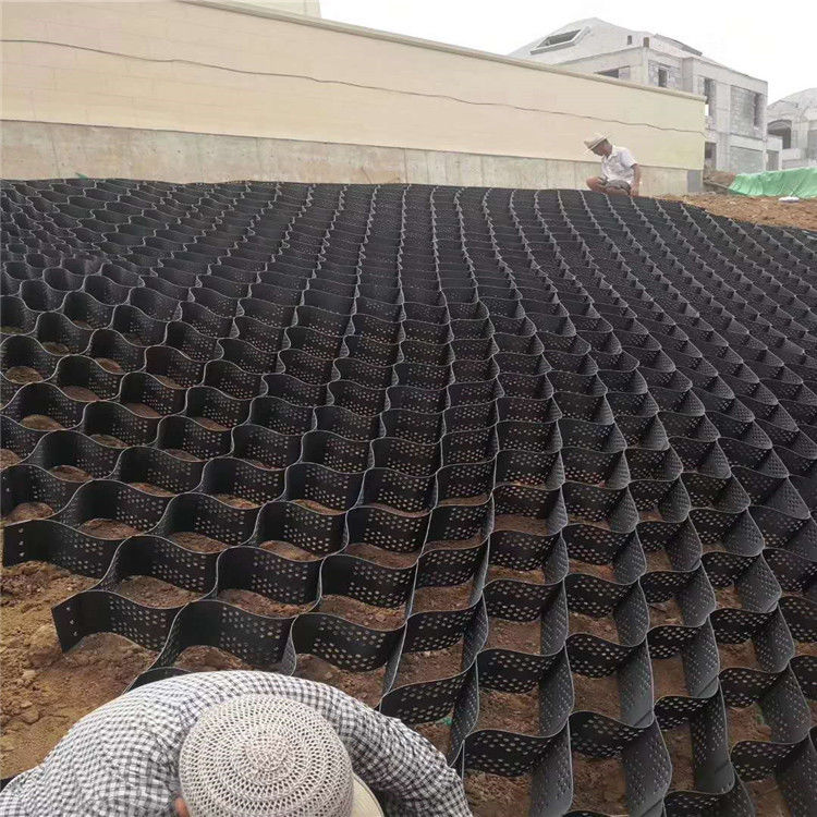 Стабилизатор черного гравия сетка земля HDPE Geocell Factory Стабилизатор гравия для подъездных стен
