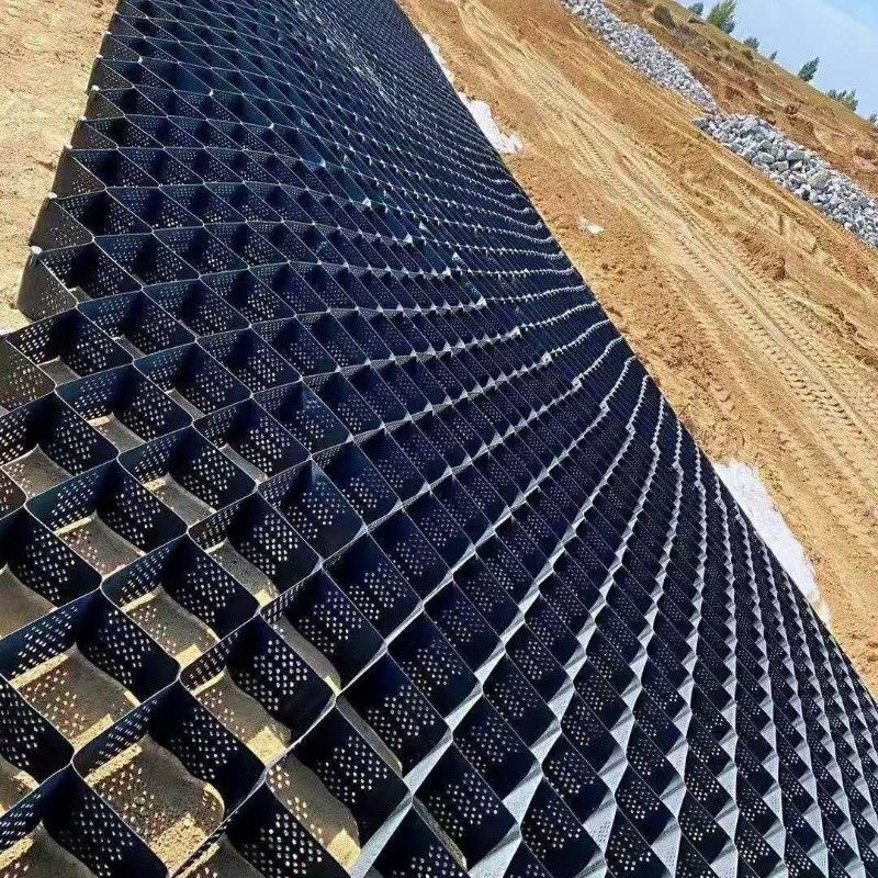 Стабилизатор черного гравия сетка земля HDPE Geocell Factory Стабилизатор гравия для подъездных стен