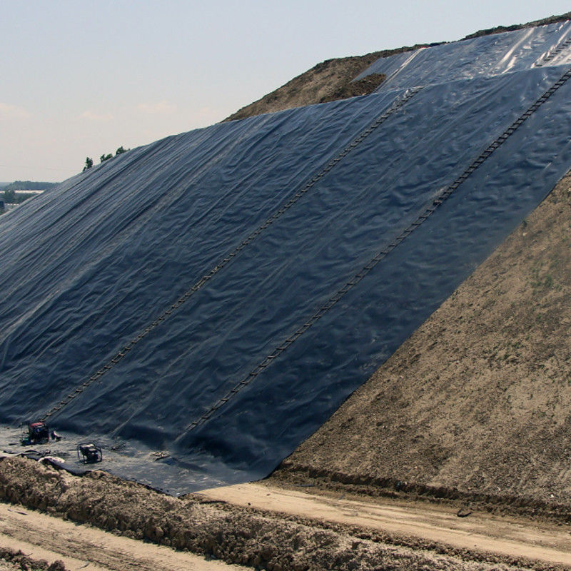Геомембрана из HDPE/LDPE 1,0 мм/1,5 мм/2,0 мм для водонепроницаемой / рыбной пруды / свалки / искусственного озера / шахты / дамбы / бассейна