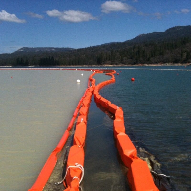 Проницаемая водная плавучая занавеска PVC занавеска Silt занавеска Boom Silt занавеска PVC масло Boom ограждение сдерживания масла Silt занавеска
