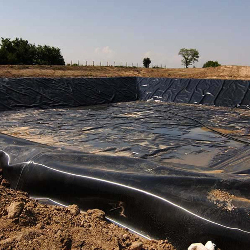 Непроницаемый УФ-устойчивый Геомембрановый водоем из HDPE для аквакультуры Сельское хозяйство Дамбы свалки Рыбоводство Биоперевариватель Добыча