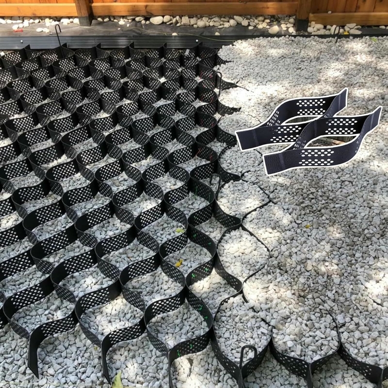 HDPE пластмассовые геоэлементы для укрепления мягких подвалов низкозатратный гравийный стабилизатор геоэлементы для дорожного строительства