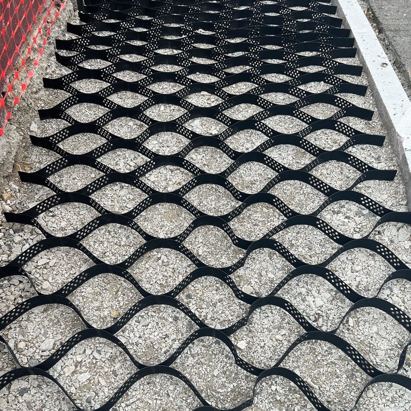 HDPE пластмассовые геоэлементы для укрепления мягких подвалов низкозатратный гравийный стабилизатор геоэлементы для дорожного строительства