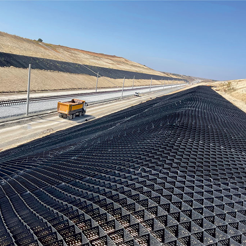 Пластиковая дорожная решетка по стандарту ASTM, гравий, сотовый HDPE геоячейка для армирования подпорных стен, защиты откосов, подъездных путей, геоячейка для борьбы с эрозией