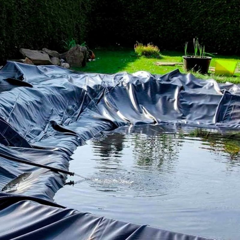 HDPE Geomembrane Pond Liner 0.1 - 5mm thickness Geomembrane Pond Liner Fish Farm Dam Liner HDPE Geomembrane Pond Liner
