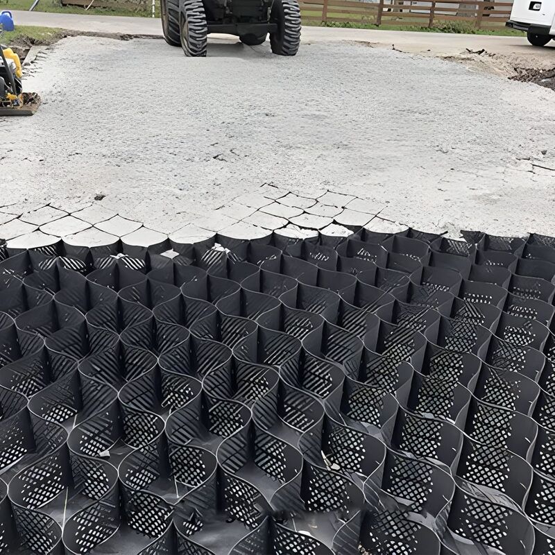 HDPE Геоячейка Пластиковая Подъездная Дорожка Гравий HDPE Геоячейка Контроль Грунта на Дороге для Укрепления Дороги Защита Откосов Контроль Эрозии Гравий Автомагистраль