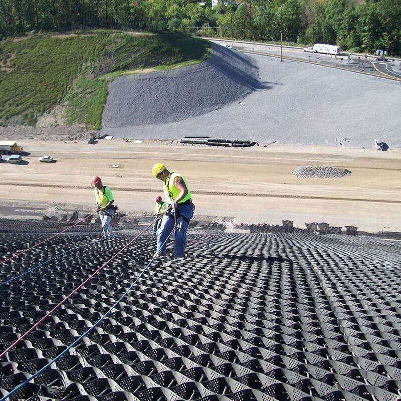 HDPE Геоячейка Пластиковая Подъездная Дорожка Гравий HDPE Геоячейка Контроль Грунта на Дороге для Укрепления Дороги Защита Откосов Контроль Эрозии Гравий Автомагистраль